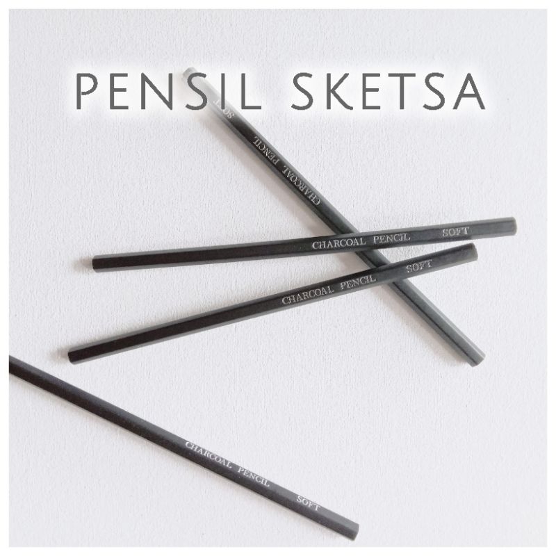 

Pensil Sketsa Arang Pensil Charcoal Pensil untuk membuat sketsa Lukis