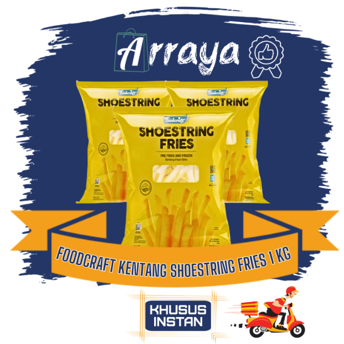 FOODCRAFT KENTANG SHOESTRING FRIES 1 KG