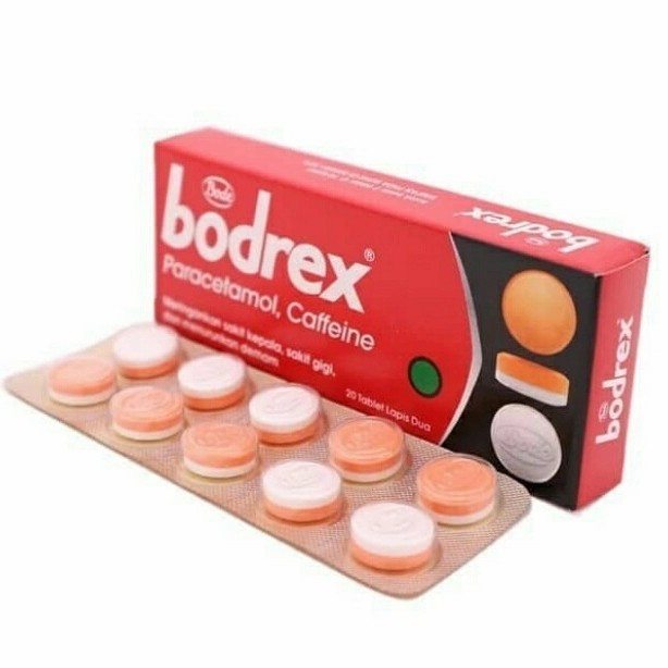 BODREX PARACETAMOL 1 STRIP 10 TABLET / BODREK SAKIT KEPALA & DEMAM