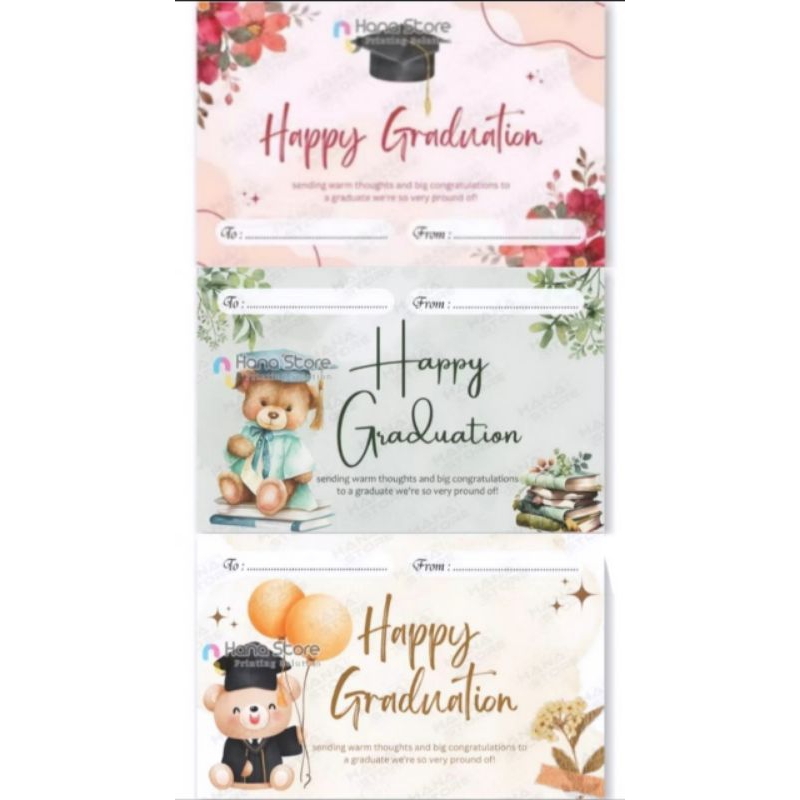 KARTU UCAPAN HAPPY GRADUATION UCAPAN WISUDA GREETING CARD GIFT WISUDA
