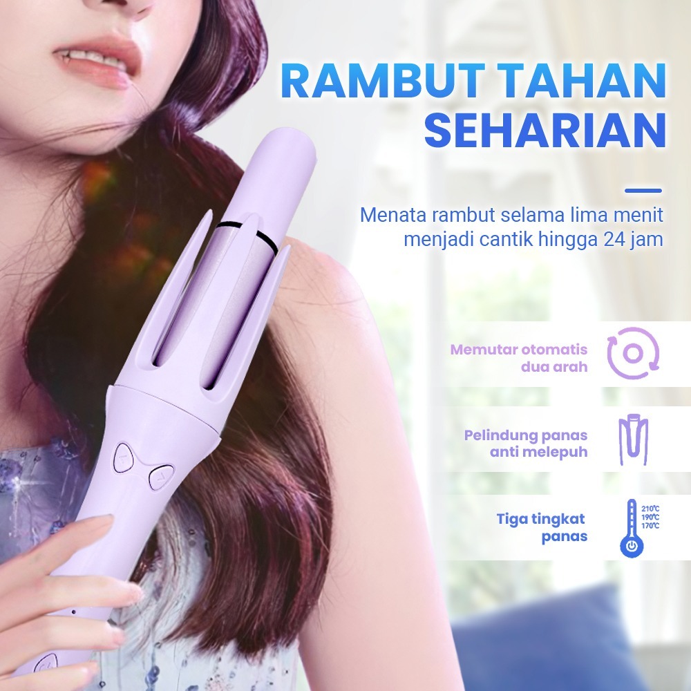 Catokan Keriting Rambut Otomatis Otomatis Hair Curler Catok Curly Magic Curly