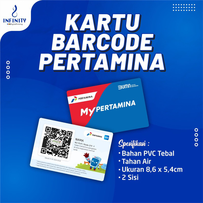 

Kartu Pertamina Bahan Pvc Infinity Pekanbaru