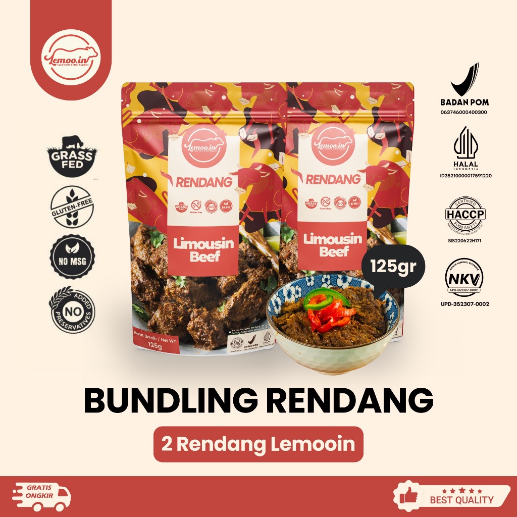 

LEMOOIN Bundling 2 Rendang Daging Sapi