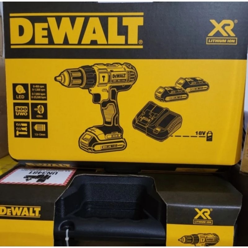 DEWALT HAMMER DRILL WITH 1.3 AH BATTERY DCD776/BOR CAS DEWALT 18V