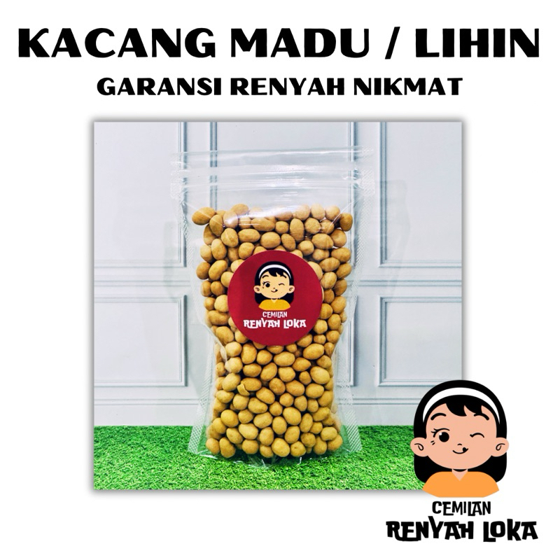 

[RENYAH LOKA] KACANG MADU / LIHIN 200 GR GRAM. GARANSI RENYAH DAN NIKMAT.