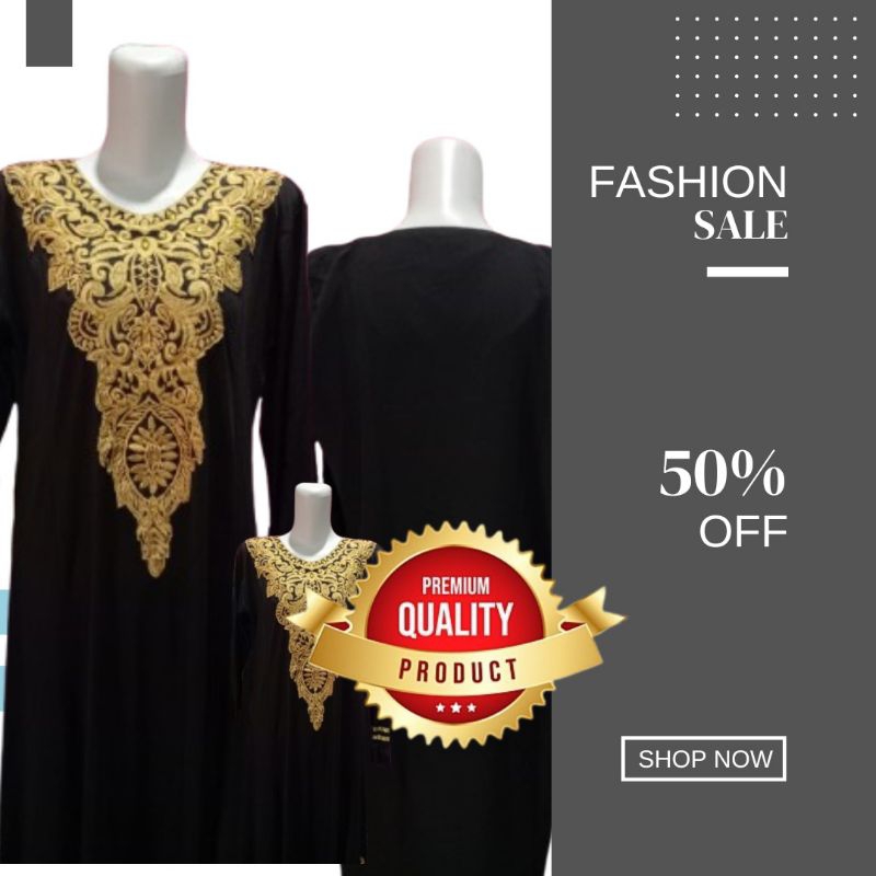SALE GAMIS ABAYA JERSEY TEBAL (PRELOVED) KUALITAS PREMIUM
