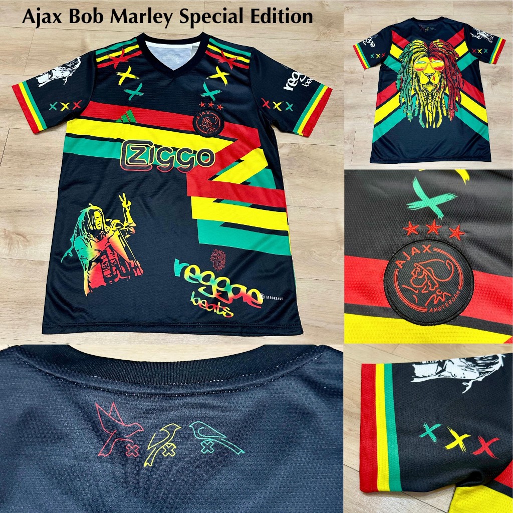 JERSEY AJAX 3rd NEW MUSIM 23 24 JERSEY BOLA AJAX BOB MARLEY
