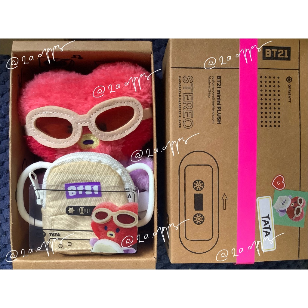 OFFICIAL BT21 TATA MININI STEREO STANDING PLUSH DOLL LINE FRIENDS