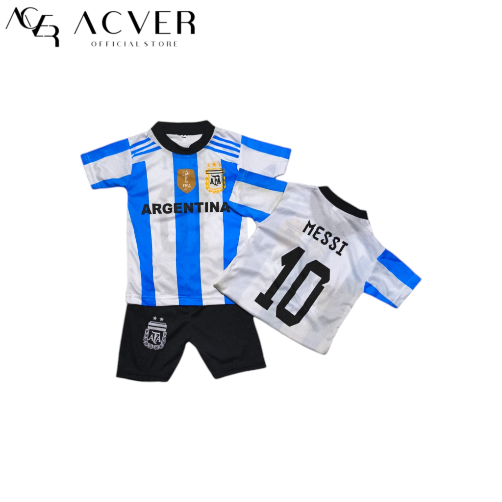 Jersey Bola Setelan Baju Anak / Setelan Baju Anak / Baju Bola Anak / Setelan Baju Bola Club Argentin