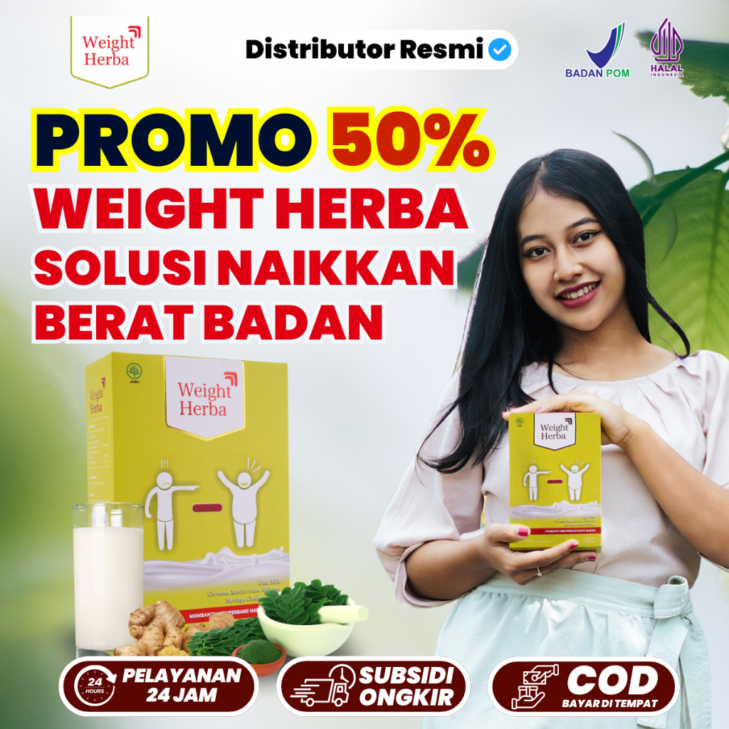 

Promo 50% Weight Herba Original 200gr Susu Kambing Etawa Solusi Naikkan Berat Badan BPOM Halal COD