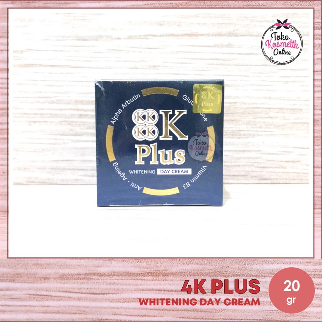 4K PLUS WHITENING DAY CREAM - CREAM PENCERAH WAJAH,JERAWAT,NODA HITAM ORIGINAL THAILAND