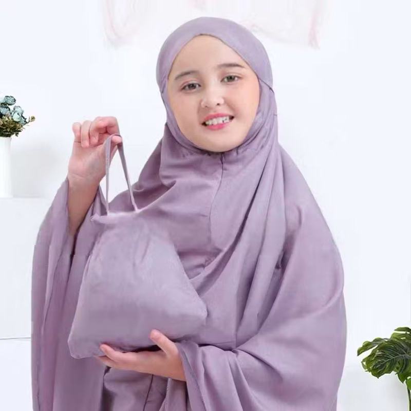 Mukena Anak 8-14 Tahun / Mukena Anak Katun Mikro / Mukena Anak Tanggung 2in1