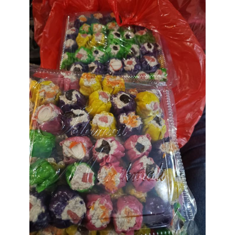 

Dimsum Rainbow warna warni isi 100
