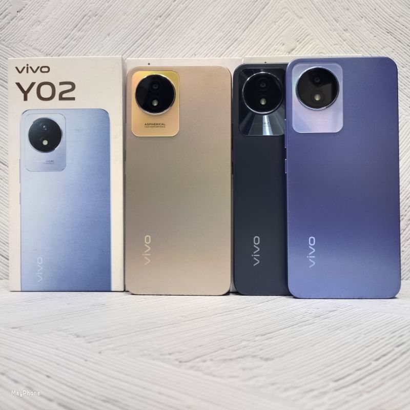 Vivo Y02 3/32 GB Handphone Bekas Second Fullset