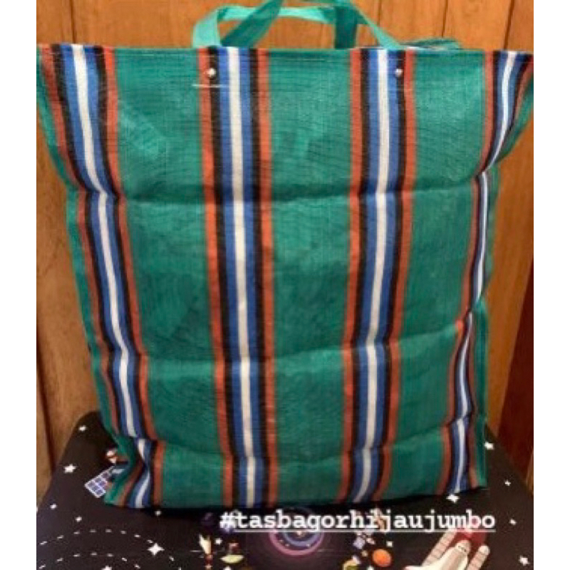 Tas Senar Bagor Laundry Pakaian Besar Hijau/Biru/Merah/Kuning