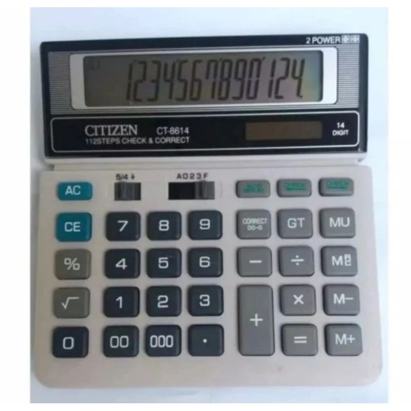 

CITIZEN CT 8614 ~ Kalkulator / Calculator Citizen Check & Correct 14 Digit
