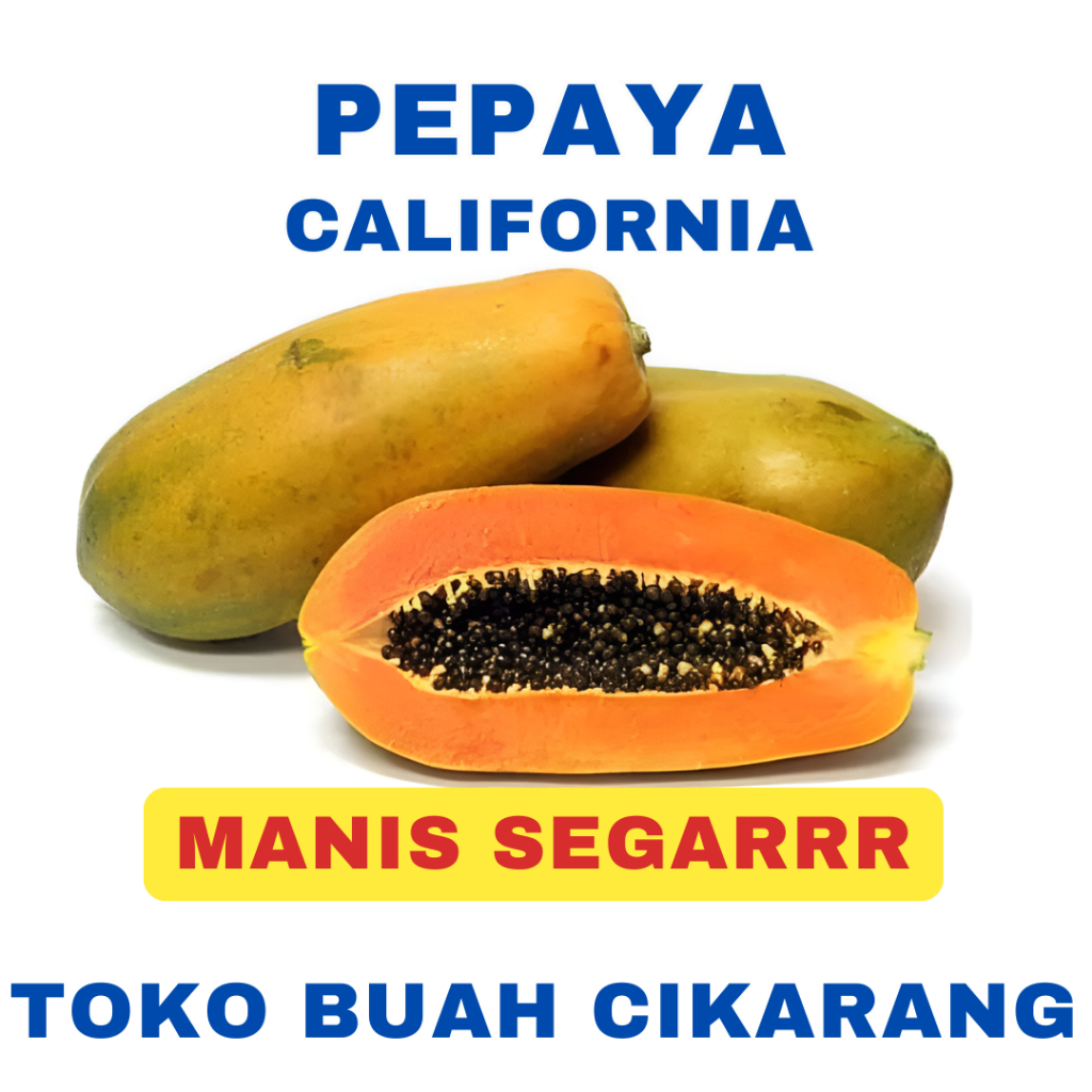 

(BISA COD) PROMOO BUAH PEPAYA 1 BUAH BERAT 0,9 - 1,5 KG TOKO BUAH CIKARANG