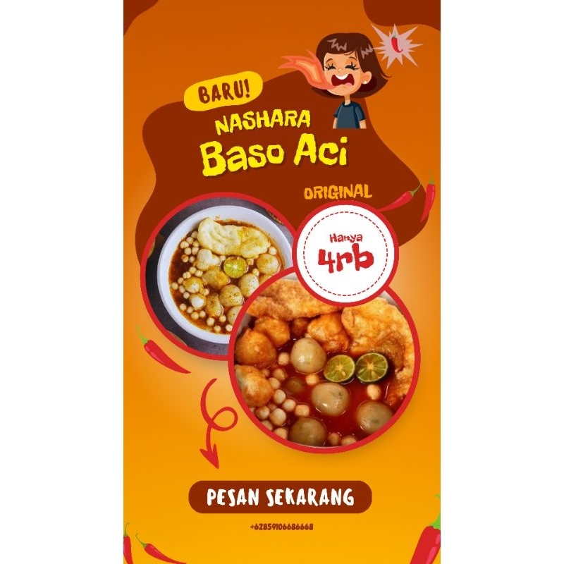 

1 PCS BASO ACI ORIGINAL/Baso aci pedas/Baso aci viral