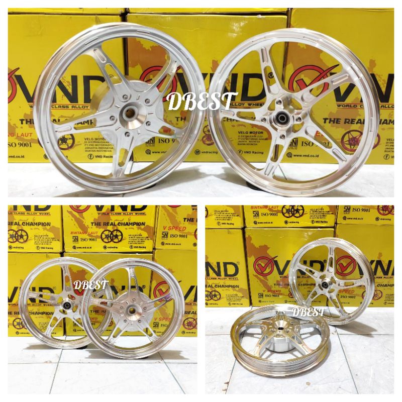 VELG VND ORIGINAL BINTANG LAUT  RING 14 UNTUK MOTOR HONDA  BEAT DELUXE BEAT KARBU SCOOPY GENIO VARIO
