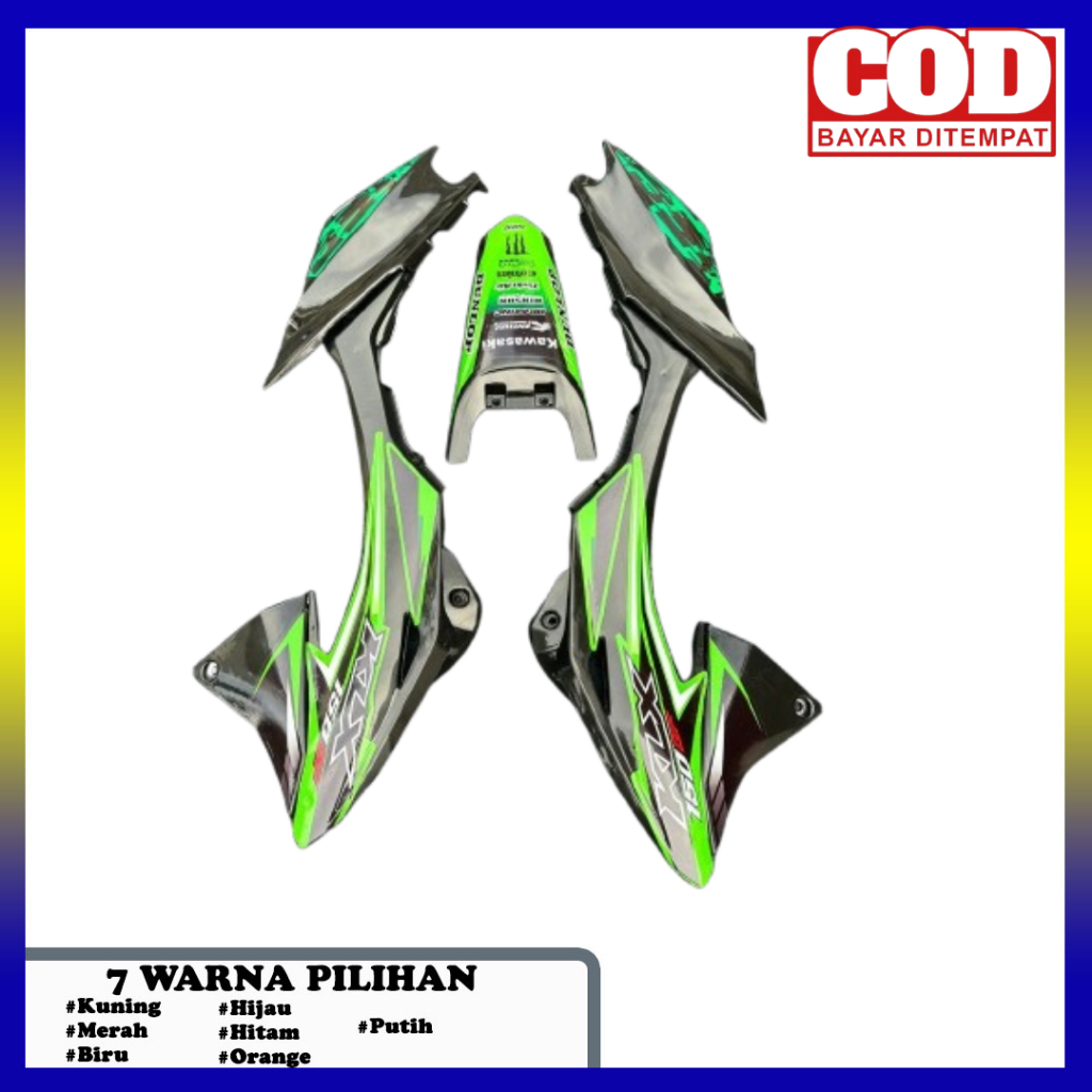 bodi set klx bf 150 2015 body kit set klx bf bodi depan belakang dan spakbor Belakang klx bf trail k