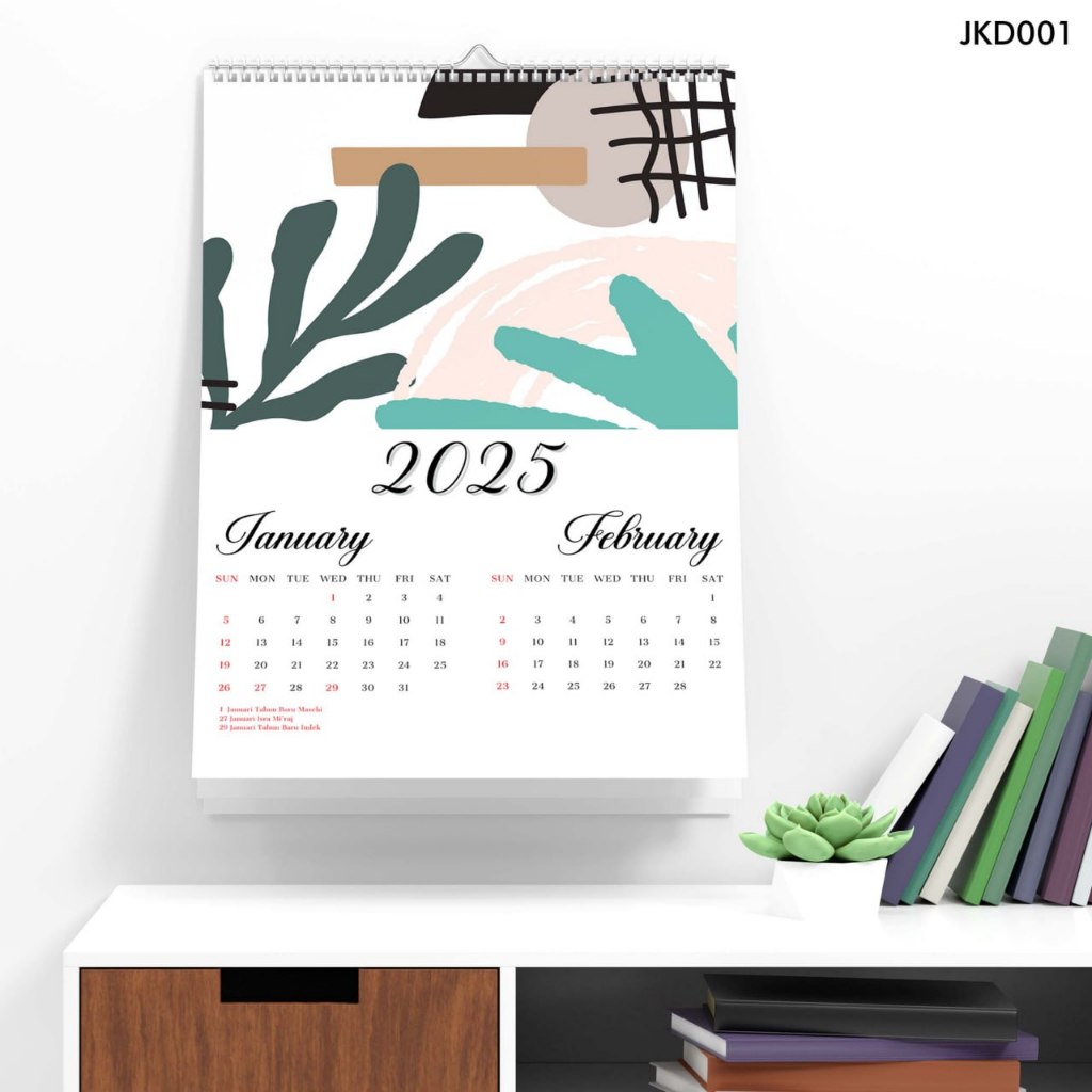 

Kalender Dinding 2025 Hadirkan Nuansa Aesthetic dengan Kalender Dinding Isi 7 Lembar