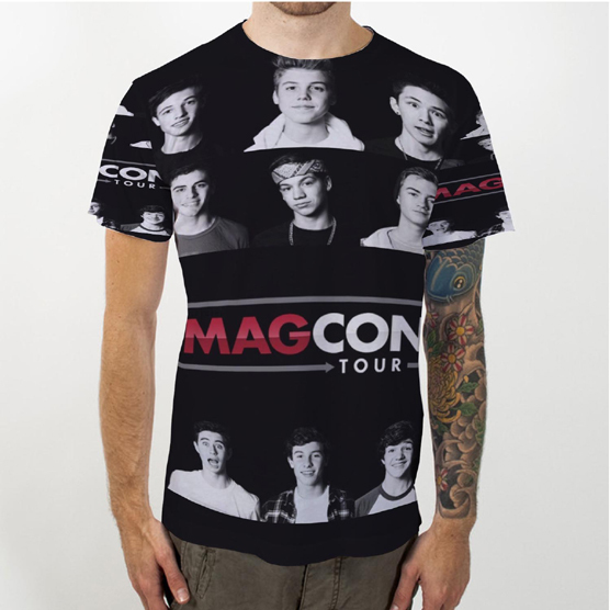 Kaos Magcon Boys Family Tour Tshirt Fullprint Bahan Polyester Jersey | Casual T-SHIRT Size S M L XL 