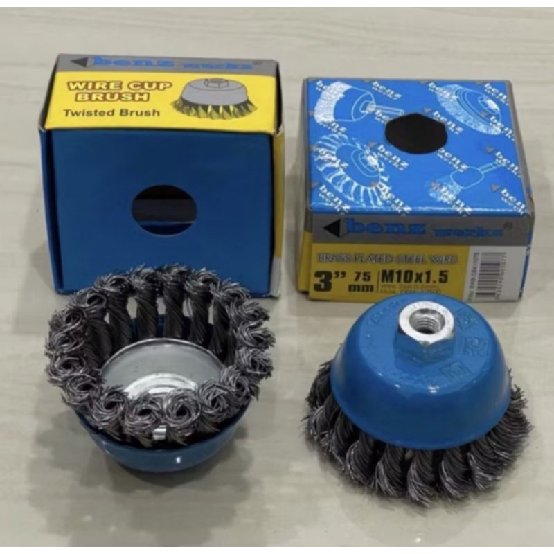 brush Grenda mangkok BENZ 3 inchi kepang / wire cup brush twisted brush