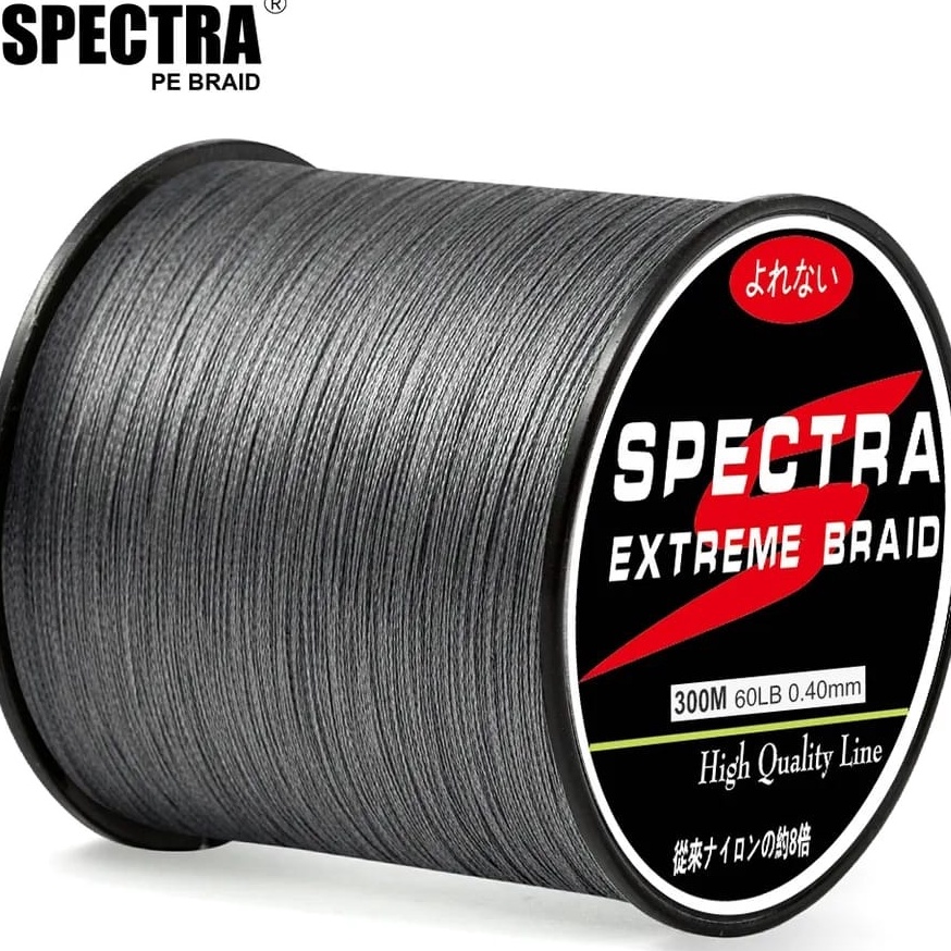 SPECTRA Senar Benang Tali Pancing PE 4 Extreme Braid 3 Meter