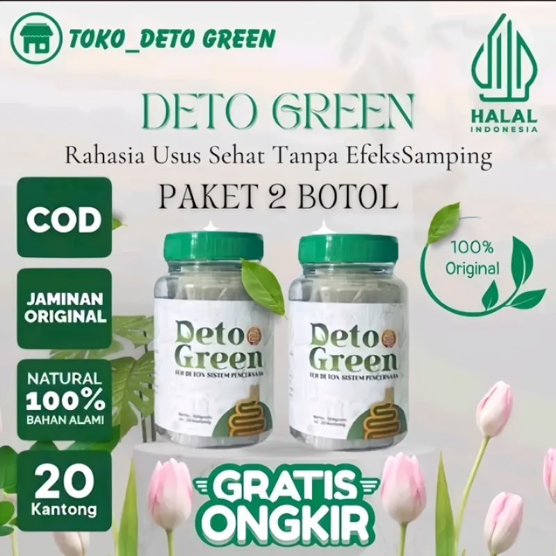 

SPESIAL PROMO 2 BOTOL DETOGREEN ASLI ORIGINAL Solusi Melancarkan Pencernaan Menurunkan BB Tanpa Efek Samping