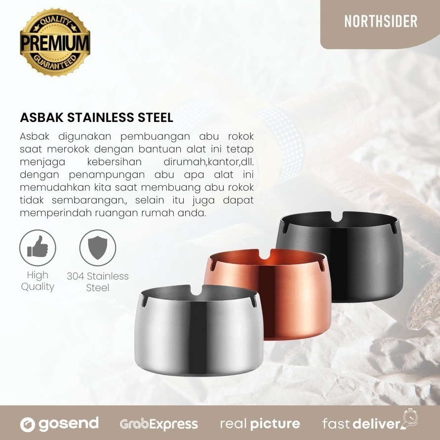 Asbak rokok  ash tray metal  jinsei
