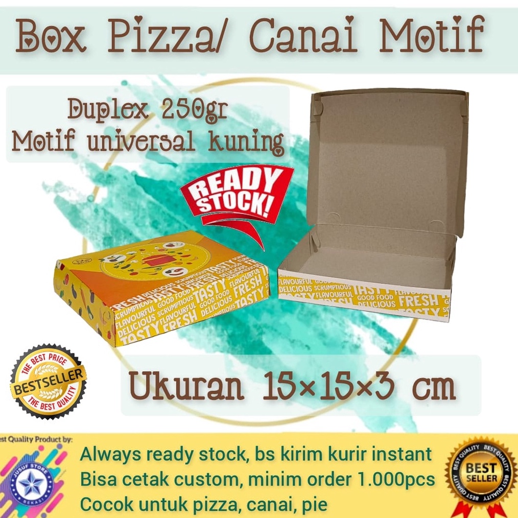 

Kotak Dus Pizza Box Canai Maryam 15x15x3cm