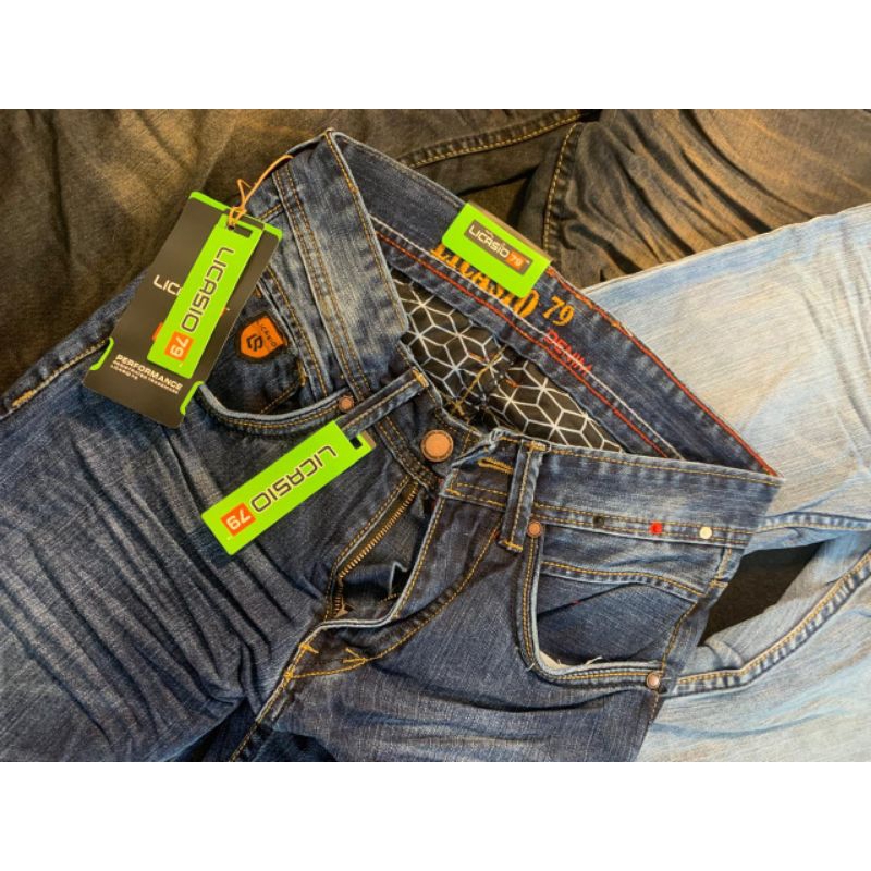 (COD) celana panjang jeans pria licasio original