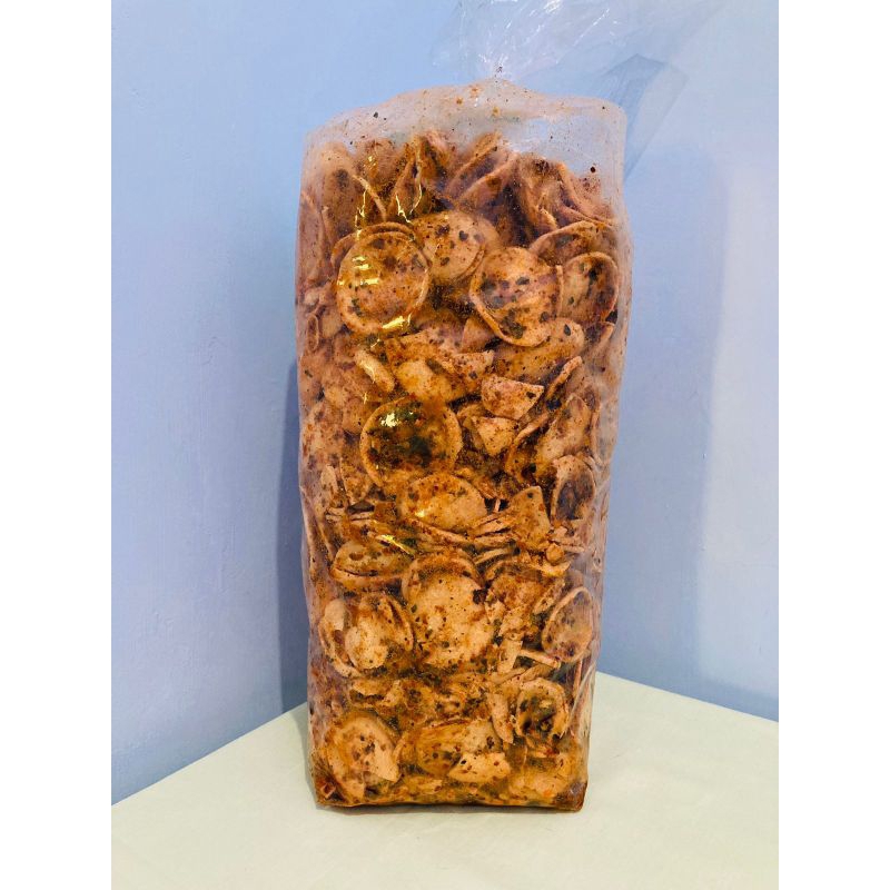 

Basreng Pipih / koin cikruh pedas daun jeruk