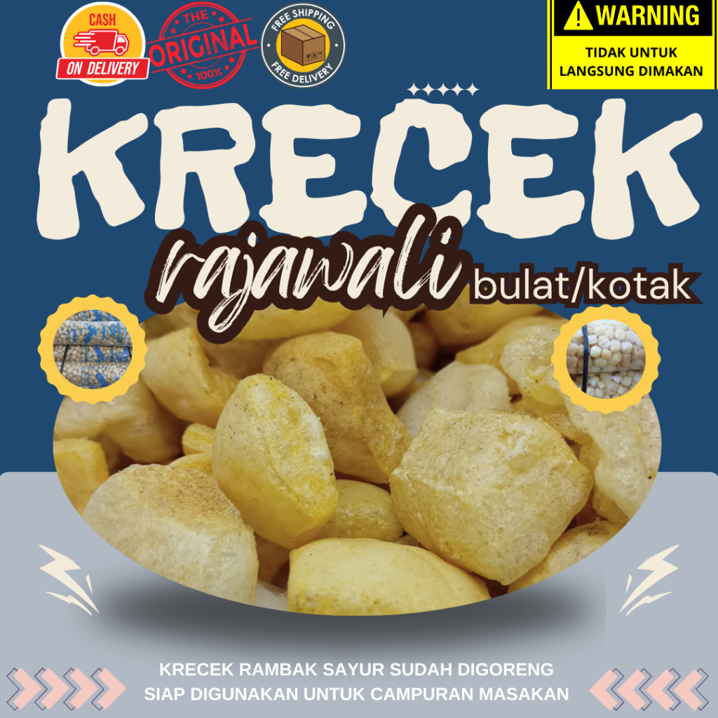 

100 GR Krecek rambak sayur kulit sapi gudeg sambel goreng CAP RAJAWALI