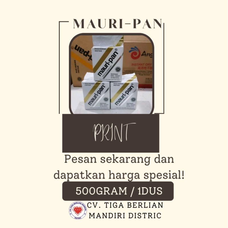 

MAURIPAN PRINT 500GRAM / 20PCS / 1DUS