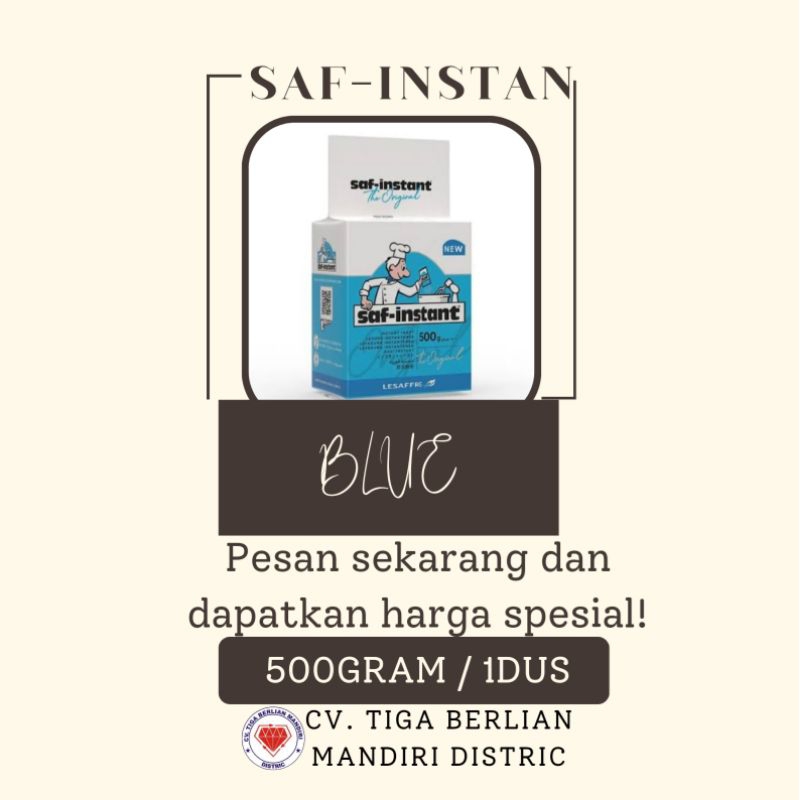 

SAF-INSTAN BLUE 500GRAM / 20PCS / 1DUS