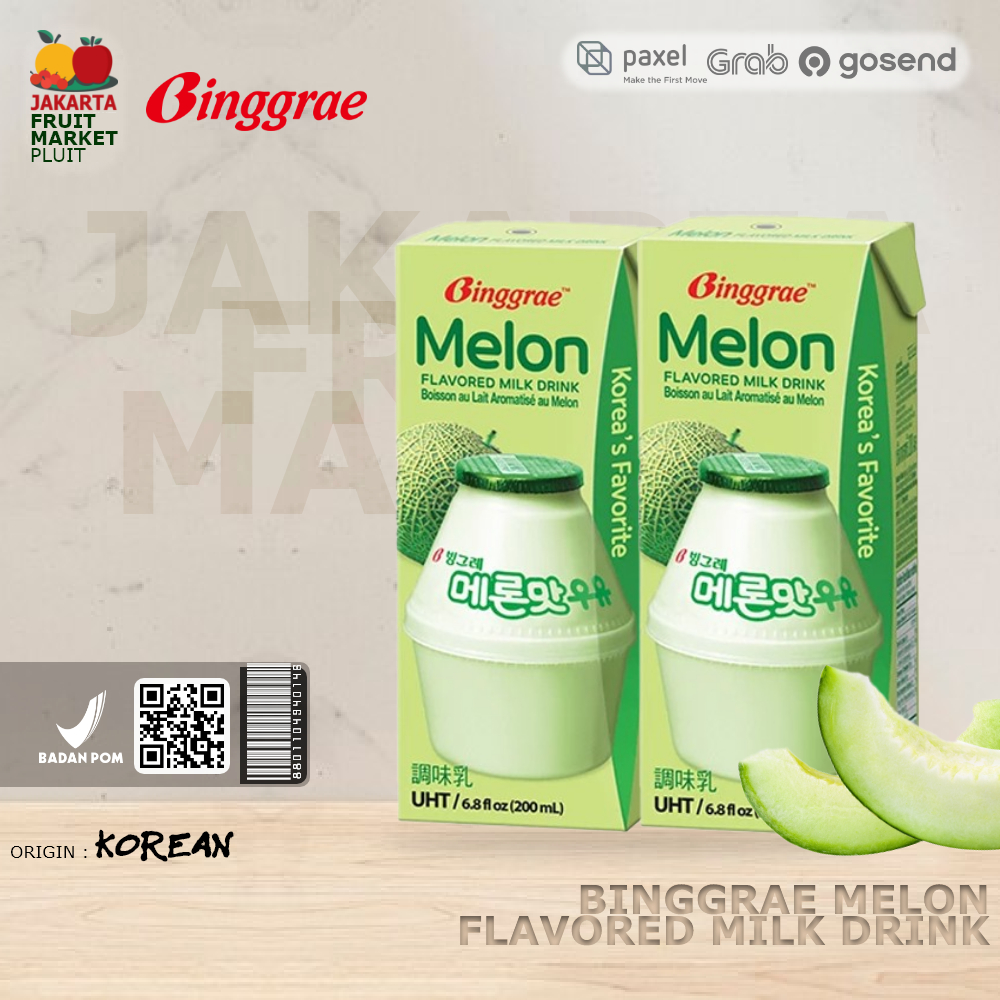 

BINGGRAE MELON FLAVORED MILK DRINK SUSU MELON