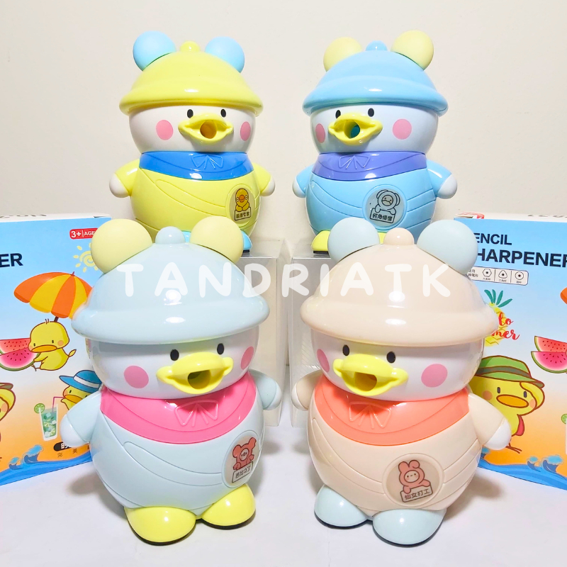 

[FREE BUBBLE+DUS] Serutan Rautan Meja Putar Duduk Fancy Bebek Big Duck 7831