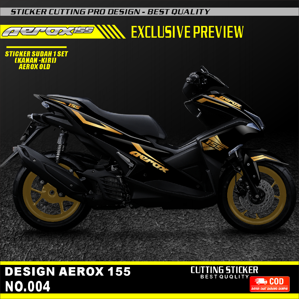 Cutting Sticker Striping Aerox Old 155 NVX Striping Variasi Aerox Old Stiker Aerox Lama Striping Nvx