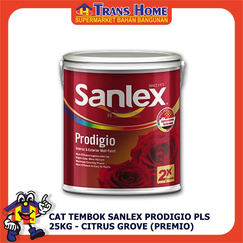 CAT TEMBOK SANLEX PRODIGIO PLS 25KG - CITRUS GROVE (PREMIO )