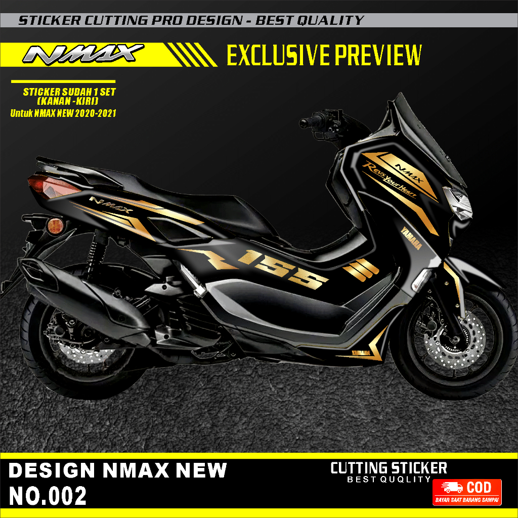 Striping Sticker cutting Yamaha ALL NMAX NEW 2021-2023 ABS DAN NON ABS