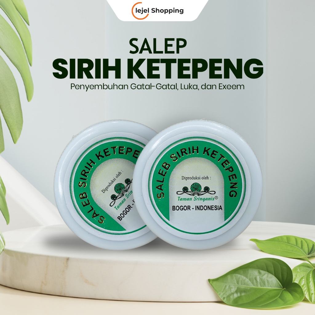 Salep Sirih Ketepeng Obat Gatal Kulit Alami - Salep Ekstrak Daun Ketepeng Plus Daun Sirih 18 Gr