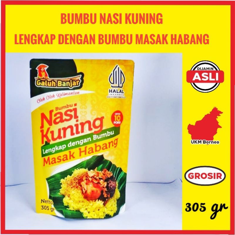 

Bumbu Nasi Kuning Lengkap Dengan Masak Habang Oleh Oleh Banjarmasin Kalimantan