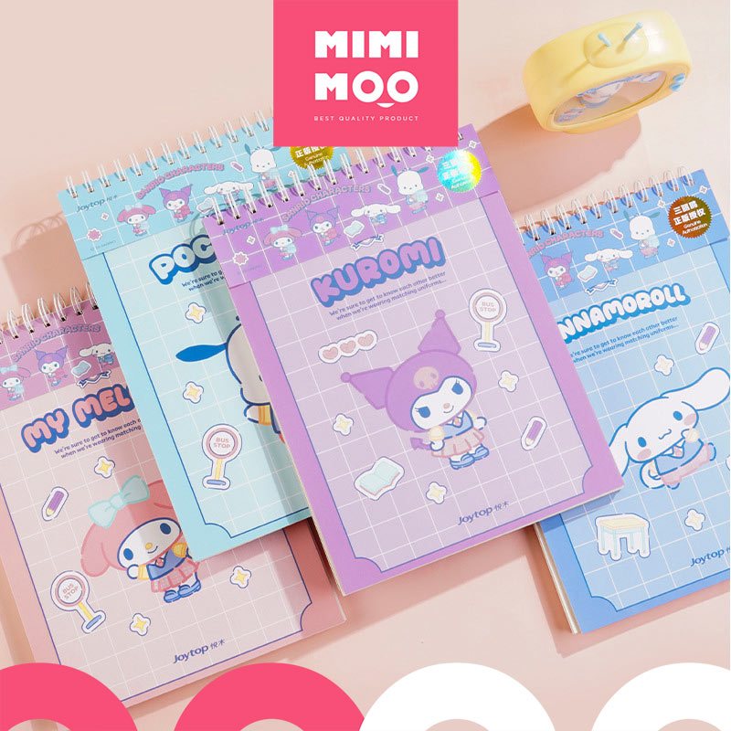 

MIMIMOO Notebook Lucu Kertas Polos A4 Sanrio Cinnamoroll Kuromi
