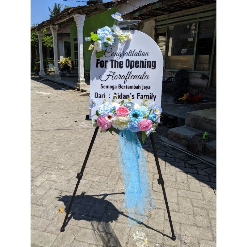 Bunga Papan Akrilik Untuk wisuda / wedding Ukuran 50x50 40x50