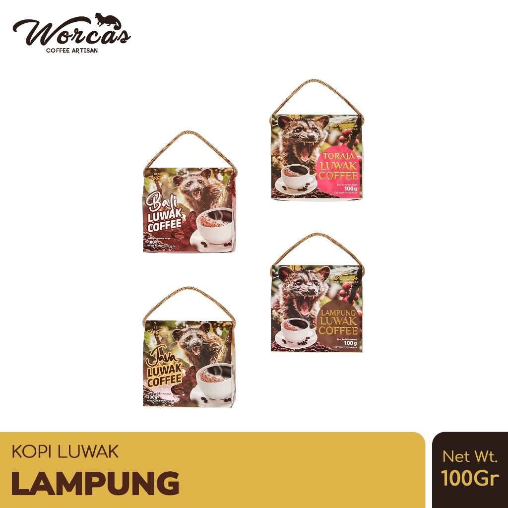 

PROMO WORCAS Lampung Luwak Coffee 100gr Coffee Powder