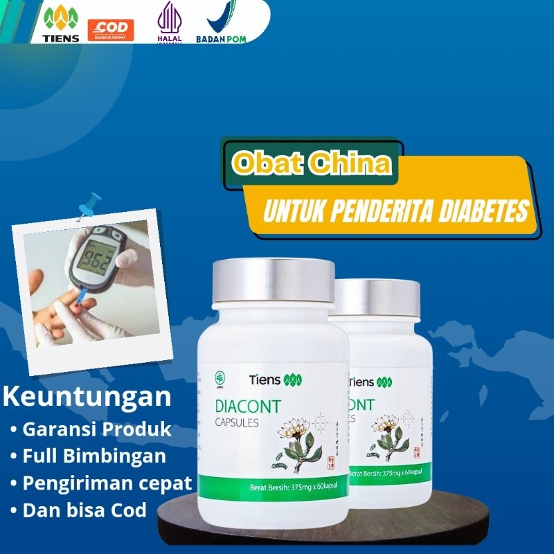 Herbal CHINA DIABETES - Kapsul Labu Diabetes Diacont Kapsul - Kapsul untuk Mengobati Diabetes