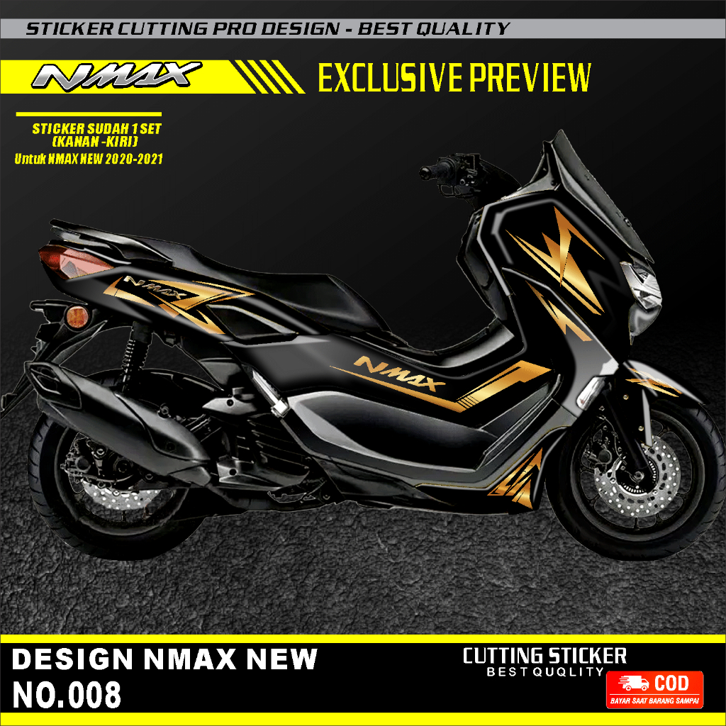 Striping Sticker cutting Yamaha ALL NMAX NEW 2021-2023 ABS DAN NON ABS