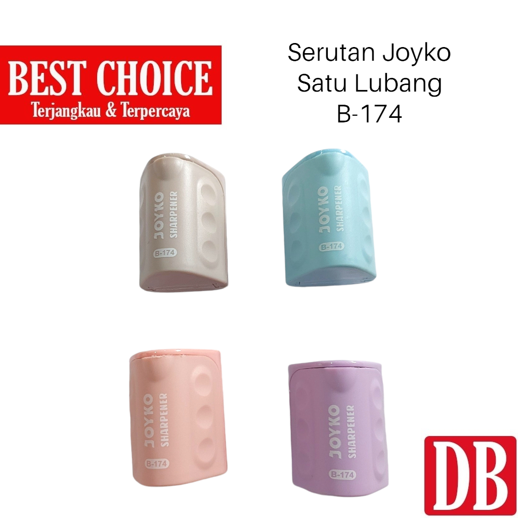 

Serutan / Rautan / Pencil Sharperner Satu Lubang Joyko B-174 (1 pcs)
