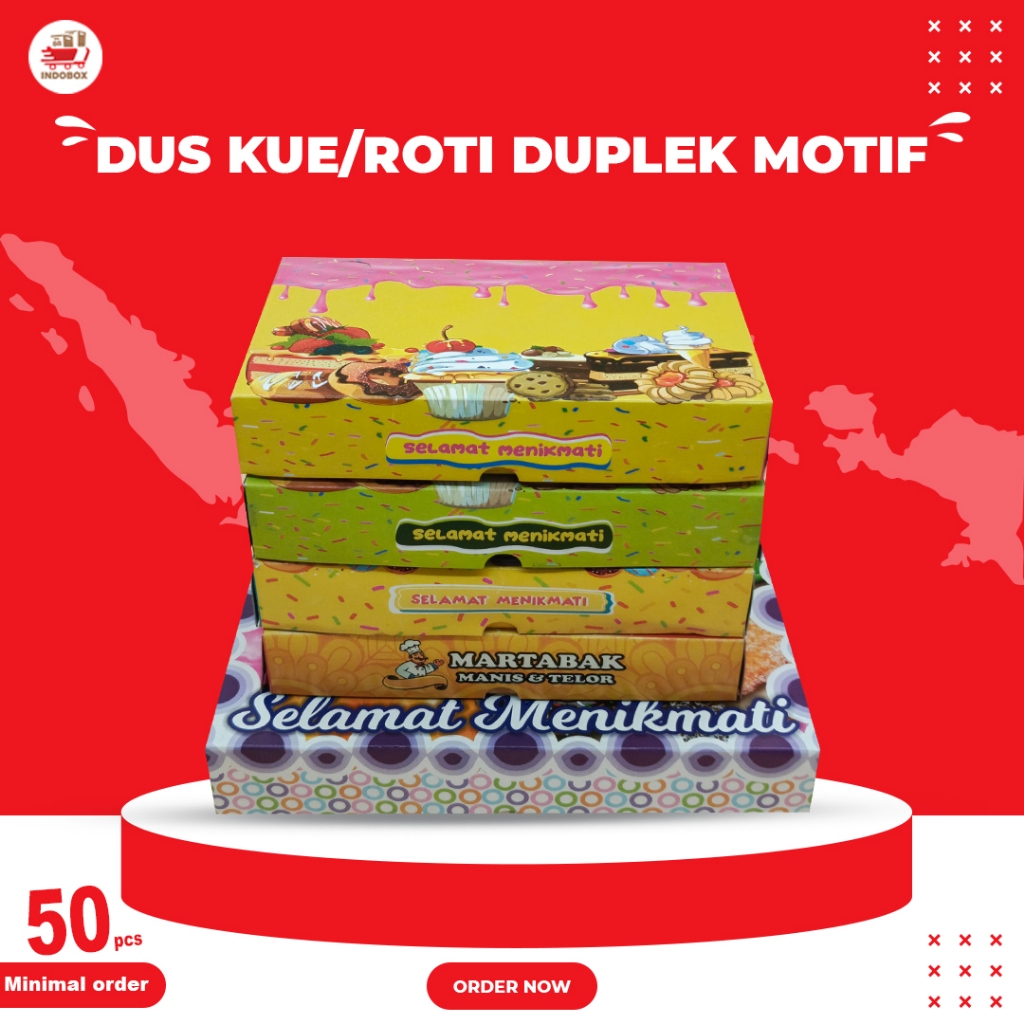 Dus Donat Roti/Kue Motif duplex